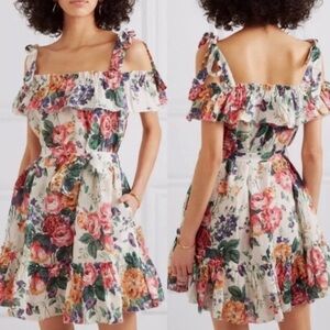 Zimmerman Allia Floral Linen Dress